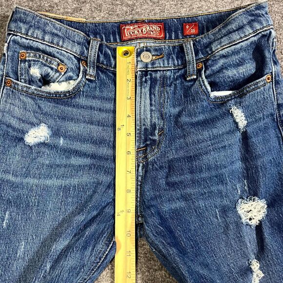 Lucky Brand Jeans Womens 0/25 Sienna Slim Boyfriend Blue Denim Casual Distressed - Picture 9 of 11